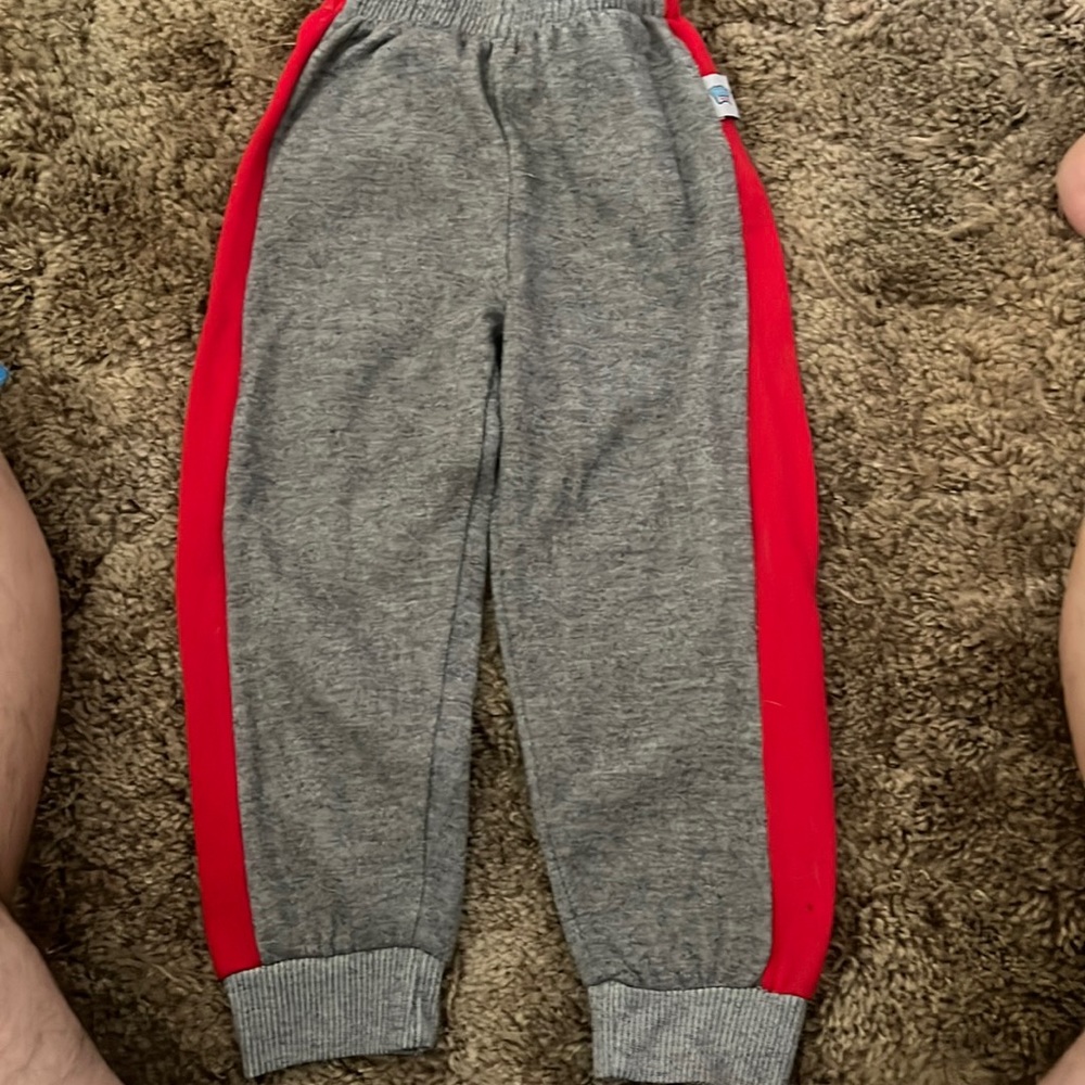 Gray jogging pants